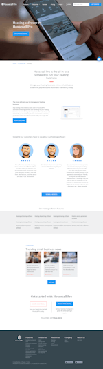 Housecall Pro Website Example